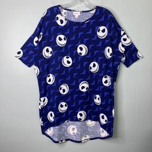 LULAROE Disney Jack Skellington Nightmare Before Christmas Irma Tunic Size XS